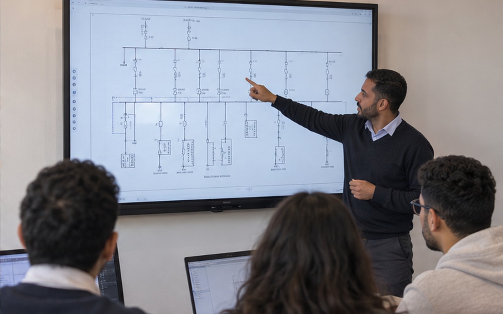 Cours pratique sur un schéma unifilaire électrique à Casablanca